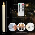 thumbnail image 2 of Velas sin llama JOIONE de cera auténtica, paquete de 6, con temporizador remoto, 2 of 6