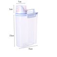 thumbnail image 3 of Kitchen Lid Plastic Storage Tank 2Kg Transparent Food Snacks Sealing Box Thick Organizing Container, 3 of 9