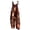 Brown jumpsuits for women, variant on clear 50% off Usmixi Jumpsuits for Women Fashion Adjustable Strap Loose Cotton Linen Pocket Wide Leg Baggy Long Jumpsuits Overalls Summer Formal Plants Print Crewneck Sleeveless Maxi Rompers Blue l
