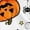 White, variant on Bovemsi Pajamas for Women Comfort Halloween Pumpkin Print Short Sleeve Button Shirt & Shorts, Plus Size Matching Sets Women Clothing Black XXL