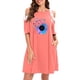 thumbnail image 1 of Vestido de verano para mujer, informal, con hombros descubiertos, encaje, manga corta, color sólido Pompotops  ghjkhdj14479, 1 of 8
