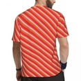 thumbnail image 4 of Striped Pallets T-Shirt Male Colorful Print Retro Gym T Shirts Comfortable Summer Hip Hop, 4 of 5