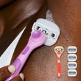 thumbnail image 6 of Flamingo Moisture Plus Women'S Razor 6pc Set - No Shave Gel Needed -1 Razor Handle and 5 Razors, 6 of 6