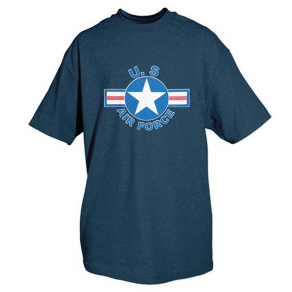 United States Air Force Star T-Shirt , Navy - 3 Extra Large