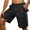 Black, variant on Men's Cargo Work Pant Relaxed Fit Trouser with Multiple Front and Back Pockets Shorts