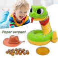 thumbnail image 2 of Serpiente de cascabel eléctrica aterradora, juguete complicado, pequeños juguetes de juego de descompresión para niños (hy), 2 of 5