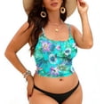 thumbnail image 1 of LVHAOGJOB Camisole à Bretelles Spaghetti Ajustables pour Femmes, Col Rond, Chandail à Enfiler avec Soutien-Gorge Intégré, Été pour Femmes, 1 of 5