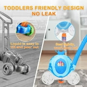 Bubbles Machine Outdoor Toys for Toddlers,Baby Toys Pumpkin Carriage Bubbles Summer Toys Games,Bubble Push Toy for Age 1 2 3 4 Year Old Preschool Kid Boys Girls Birthday Best Gifts Pink