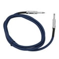 thumbnail image 2 of Cable de 1/4 de pulgada para guitarra, bajo, reducción de ruido, blindaje trenzado, cable de instrumento de 6,35 mm para amplificador de guitarra eléctrica, 1,8 m/5,9 pies, 2 of 12