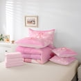 thumbnail image 6 of Homewish Number 4 7-Piece Bedding Comforter Set,Personalized Birthday King Bedding Sets,Pink Lovely Bow Knot Bed Sheets For Girls,Luxury Bedroom Decor Reversible, 6 of 8
