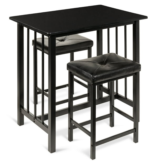3 Piece Counter Height Dining Table Set, 3 Piece Bar Stools