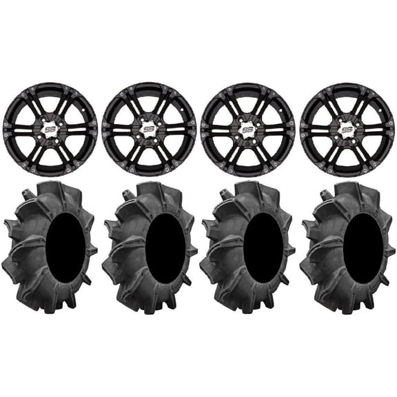 ITP SS212 14" Wheels Black 34" Assassinator Tires Polaris RZR XP 1000 / PRO XP / Ranger XP 900/1000