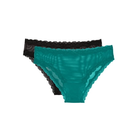 

Smart & Sexy Women s Lace Trim Cheeky Panties 2-pack Style-SA1377