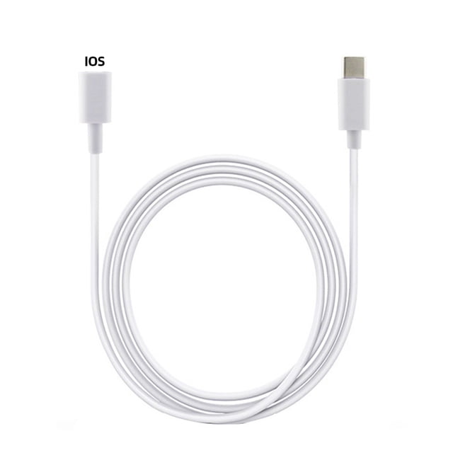 Likrtyny Cable Super Cargador para IPhone 14 13 (Blanco Tipo C A Lightning 1m)