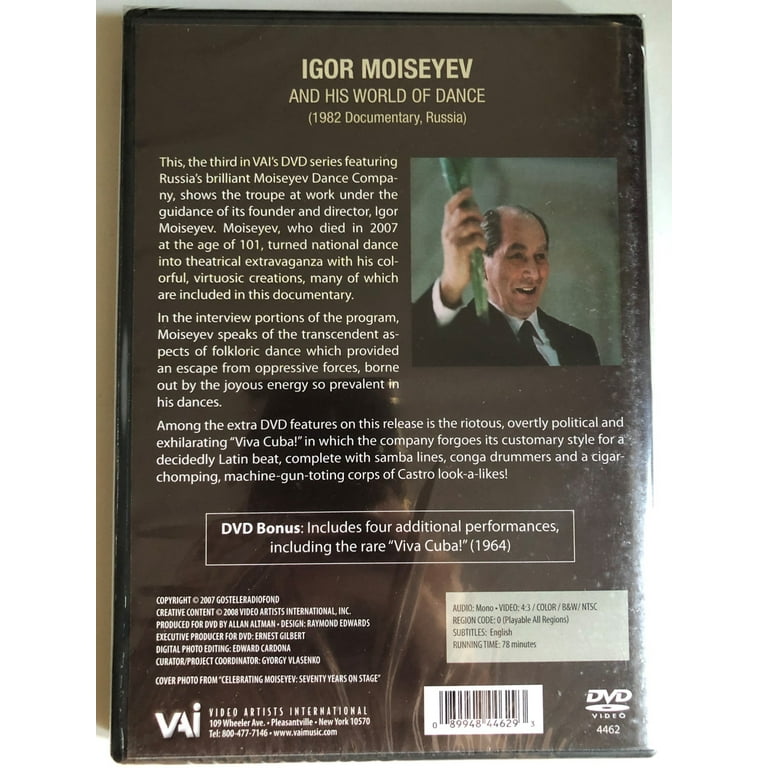 Igor Moiseyev & His World of Dance (DVD), Video Artists Int
