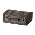 thumbnail image 2 of Segolike Treasure Chest Decorative Box Wooden Unique Home Decor Handheld Ornament Gift for Women Collection Desktop Keepsake Organizer Grey, 2 of 8