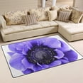 thumbnail image 2 of SKYSONIC Violet Flower Area Rug Pad - 31 x 20 inch - 100% Light Weight Polyester Fabric for Living - Bedroom, 2 of 6