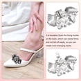 thumbnail image 4 of Pack Decorative Rhinestone Shoe Clips, Zinc Alloy Removable Fashion Crystal Flower Clips Buckle for Women, 4 of 5