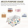 thumbnail image 6 of Yayeee Collapsible Cube Storage Bin with Lid Fabric Closet Decorative Basket with Handles, Dinosaur Pattern, 6 of 7