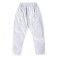 thumbnail image 3 of YONGHS Kids Boys Girls Shiny Metallic Hip Hop Jazz Dance Baggy Pants Loose Fit Trousers Silver 11-12, 3 of 7