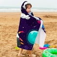 thumbnail image 6 of Spaceman Hooded Beach Towel for Boys, Soft & Absorbent Universe Spaceman Poncho Towel, Cool Cartoon Spaceman Bathrobe for Kids, Quick Dry Swim, Pool, and Bath Time Space 30 X 50, 6 of 6