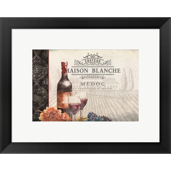 Great Art Now Vineyard View 5 by Kimberly Allen, Framed Wall Art, 18.5W x 14.75H