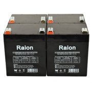 Raion Power 12V 5Ah Replacement UPS Backup Battery for ONEAC ON700XAU-CN - 4 Pack