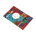 thumbnail image 2 of BSDHOME Cartoon Guitar Kitchen Table Mat Placemats for Dining Table 12x18 inches, 2 of 4