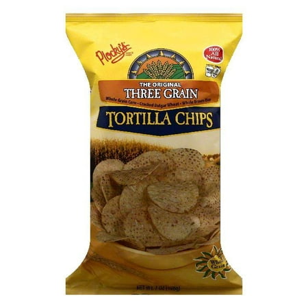 Plockys The Original Three Grain Tortilla Chips, 7 OZ (Pack of
