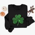 thumbnail image 4 of Chandail Graphique Trèfle de la Saint-Patrick pour Femmes 2026 Tendance à Manches Longues Col Rond Chandail Femmes chandail, 4 of 6