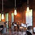 thumbnail image 2 of 2 Pack Pendant Lights With Switch, Hemp Rope With 4.5m Cable, E27 Socket For Hall, Kitchen, Dining Table, Bar (without Bulb), 2 of 4