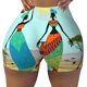 thumbnail image 2 of Balery African Women Pantalones cortos de entrenamiento estampados para mujer, sin costuras, ajustados, para gimnasio, yoga, correr, deportes, ejercicio activo, fitness.-X-Large, 2 of 8