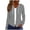 Gray, variant on Ozmmyan Womens Lightweight Zip Up Hoodie Long Sleeve Drawstring Hooded Jacket Casual Solid Color Thin Coat