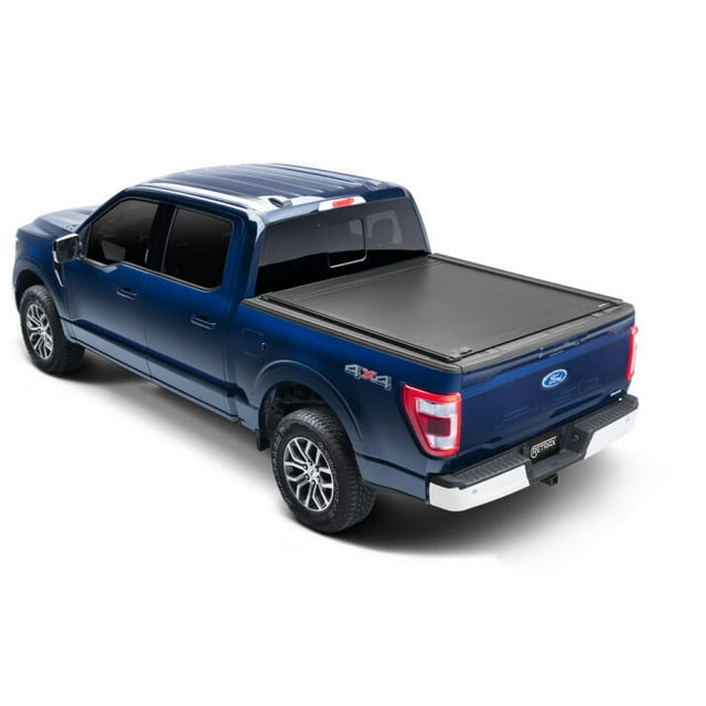 Fits 2022-2023 Ford Maverick Retrax Tonneau Cover T-60337 RetraxONE XR; Manual Retractable; Key Lockable; Matte Black; Polycarbonate; With Trax Rail System