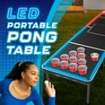 thumbnail image 7 of MinnARK Sports LED Portable Folding Pong Table, 8-Ft Party Game Set for Outdoors & Tailgating, 7 of 7