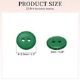 thumbnail image 2 of Uxcell 25 Pcs 12.5mm Botones de costura de resina, botones redondos de 2 agujeros en verde oscuro para la costura de ropa, abrigos, camisas, pantalones, trajes, decoración de bricolaje, 2 of 7