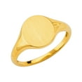 thumbnail image 1 of Solid 14k Yellow Gold Ladies Engravable Signet Ring Size 7, 1 of 2