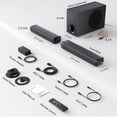 thumbnail image 2 of Assistrust Sound Bar with Subwoofer, 110W Sound Bar for Smart TV, with Deep Bass & Volume Boost & 3 Equalizer Modes, Bluetooth/AR, 2 of 7