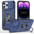 thumbnail image 1 of Armor Military Grade Case Compatible Iphone 14 Pro Max/14 Pro With Slide Camera Cover & Magnetic Ring Stand, 1 of 3