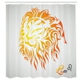 thumbnail image 2 of Ambesonne Astrology Shower Curtain, Leo Horoscope Sign, 69"Wx84"L, Orange, 2 of 4
