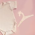thumbnail image 2 of 5Pcs Light Yellow Wooden Infant Hangers for Nursery Theme Clothes Organization, 2 of 9