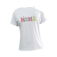 thumbnail image 1 of Camiseta de manga corta con hombros descubiertos para mujer, novedad, camisetas suaves de verano para niñas, camiseta básica para vacaciones, viajes, S, 1 of 10