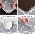 thumbnail image 3 of Alfombra de cocina KMAT acolchada antifatiga, 2 piezas de PVC gris, 3 of 6