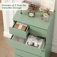thumbnail image 7 of Homfa 7 Drawer Dresser, Modern Tall dresser Chest of Drawers for Bedroom Living Room，Green, 7 of 7