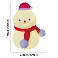 thumbnail image 2 of Wadada Snowman LED Night Light Decoration, Cute Mini Snowman Tabletop Figurine, Night Light for Kids Bedroom, Winter Xmas Decor for Home Indoor Kitchen Room Holiday Party (Snowmen), 2 of 5