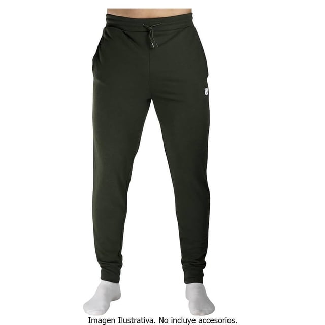 Pantalón Wilson Talla EG Jogger Deportivo Liso Verde Militar