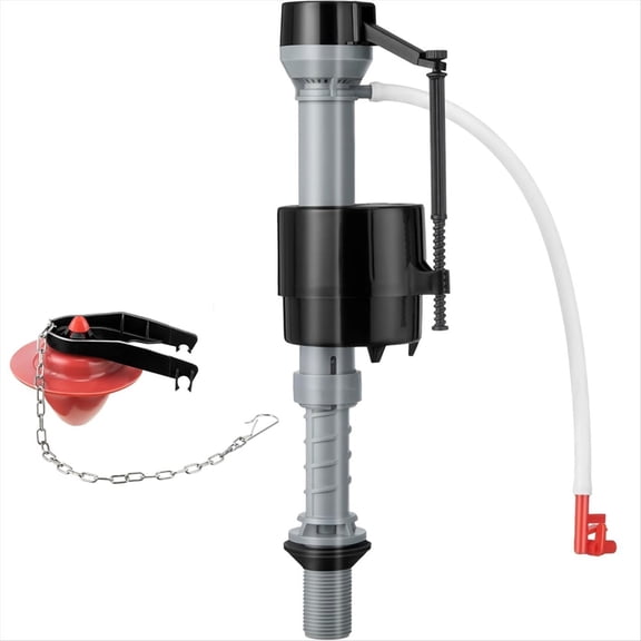 Quaqdae Toilet Float Replacement Kit, Universal Flusher Kit and 2 Inch Flapper 1set