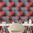 thumbnail image 2 of Ambesonne, Floral Design Peel & Stick Wallpaper for Home, Dreamy Gerbera Roses, 13"x72", Dark Coral Almond Green, 2 of 5
