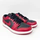 thumbnail image 2 of Ni - ke Ni - ke Mens Air Jordan 1 Low 553558-606 Red Casual Shoes Sneakers Size 8, 2 of 5