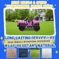 thumbnail image 3 of 2 Seats 24V Electric Car for Big Kids, Licensed Ford Bronco Raptor Powered Ride On Car with 4 Wheels Spring Suspension, Parent Remote Control, 24V Ride On Toys for Ages 3-8 Boys Girls Gifts, Pink, 3 of 8